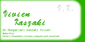 vivien kaszaki business card